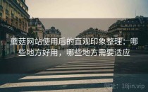 蘑菇网站使用后的直观印象整理：哪些地方好用，哪些地方需要适应