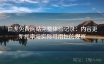 白虎免费网站完整体验记录：内容更新频率与实际可用性的观察