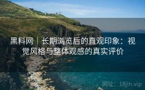 黑料网｜长期浏览后的直观印象：视觉风格与整体观感的真实评价
