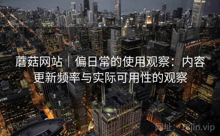 蘑菇网站｜偏日常的使用观察：内容更新频率与实际可用性的观察  第2张