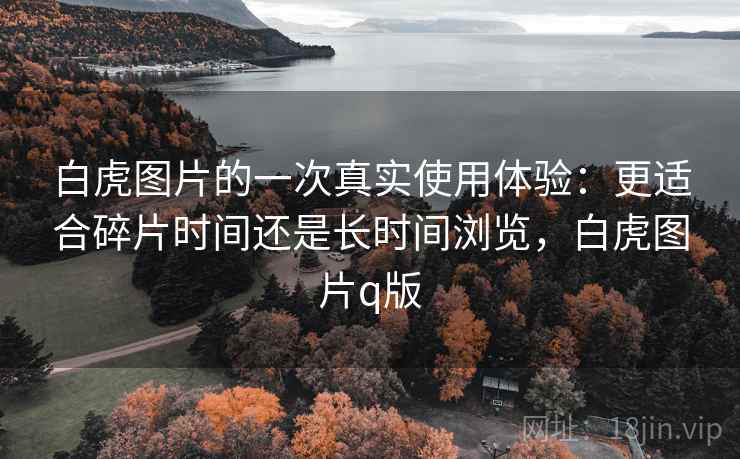 白虎图片的一次真实使用体验：更适合碎片时间还是长时间浏览，白虎图片q版  第1张