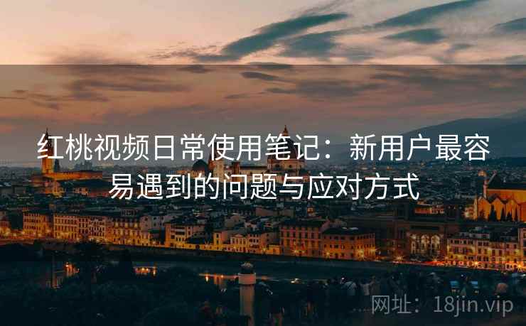 红桃视频日常使用笔记：新用户最容易遇到的问题与应对方式  第2张