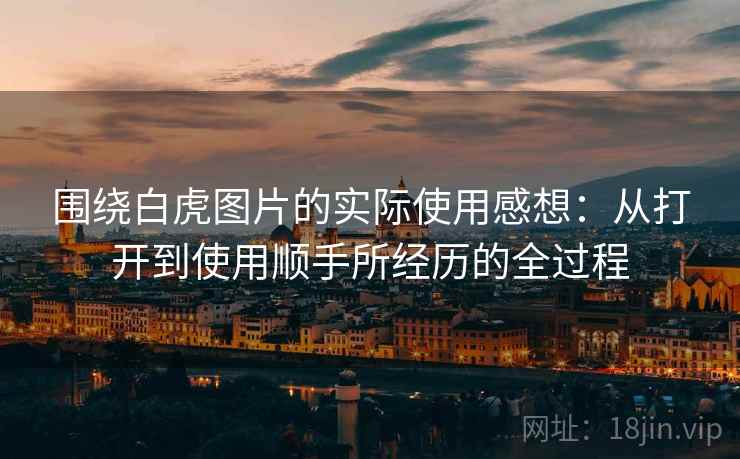 围绕白虎图片的实际使用感想：从打开到使用顺手所经历的全过程  第1张