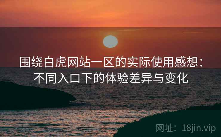 围绕白虎网站一区的实际使用感想:不同入口下的体验差异与变化 第2张 围绕白虎网站一区的实际使用感想:不同入口下的体验差异与变化 第2张