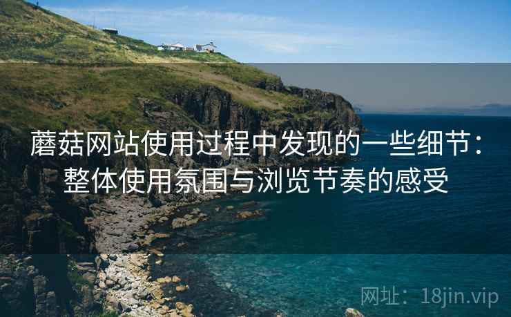蘑菇网站使用过程中发现的一些细节:整体使用氛围与浏览节奏的感受 第1张 蘑菇网站使用过程中发现的一些细节:整体使用氛围与浏览节奏的感受 第1张